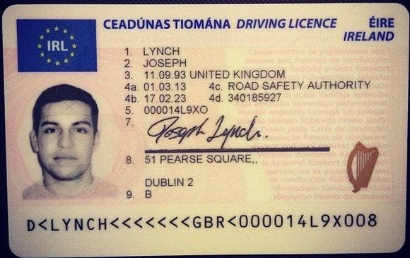 Irish Driving License