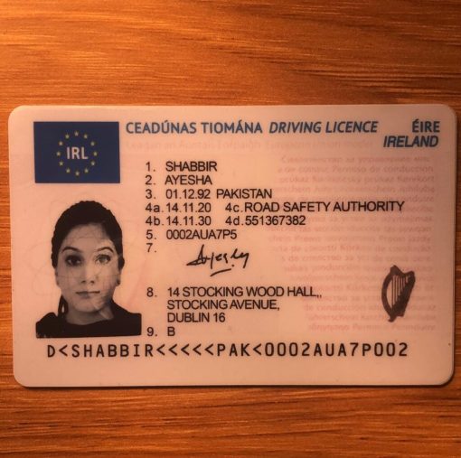 IRISH DRIVING LICENSE FOR SALE